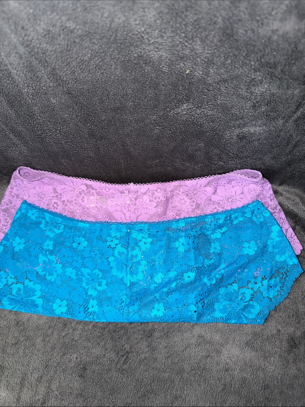 PINK Victoria's Secret Lace Hipster Briefs - Purple & Teal